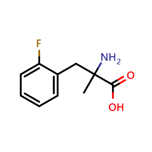 Chemical structure of 2-Fluoro-a-methyl-DL-phenylalanine , CAS 16855-19-9, AChemBlock Y234442