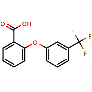 Chemical structure of 2-(3-Trifluoromethylphenoxy)benzoic acid , CAS 6641-59-4, AChemBlock Y234458
