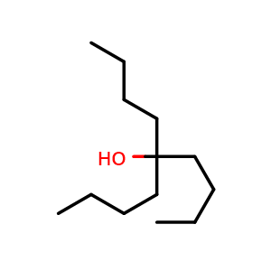 Chemical structure of 5-Butyl-5-nonanol , CAS 597-93-3, AChemBlock Y234468