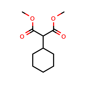 Chemical structure of Dimethyl 2-cyclohexylmalonate , CAS 49769-76-8, AChemBlock Y234482