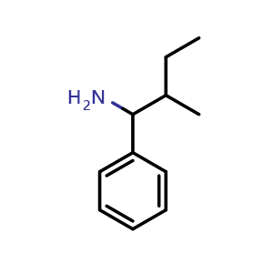 Chemical structure of a-(1-Methylpropyl)benzenemethanamine , CAS 56640-53-0, AChemBlock Y234509
