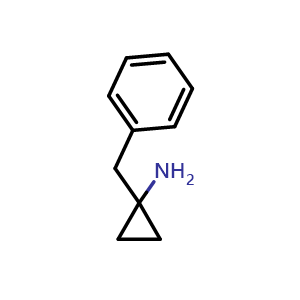 Chemical structure of 1-(Phenylmethyl)cyclopropanamine , CAS 27067-03-4, AChemBlock Y234525