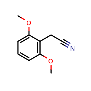 Chemical structure of 2,6-Dimethoxy-benzeneacetonitrile , CAS 3166-95-8, AChemBlock Y234551