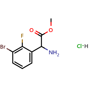 2-(3-Bromo-2-fluorophenyl)glycine methyl ester hydrochloride
