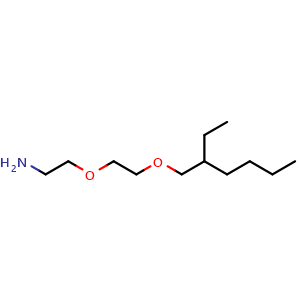 Chemical structure of 2-[2-(2-Ethylhexyloxy)ethoxy]ethanamine , CAS 1694445-45-8, AChemBlock Y234575