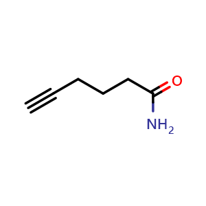 Chemical structure of 5-Hexynamide , CAS 21233-94-3, AChemBlock Y234580