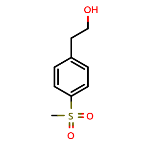 Chemical structure of 4-(Methylsulfonyl)benzenethanol , CAS 214614-61-6, AChemBlock Y234602