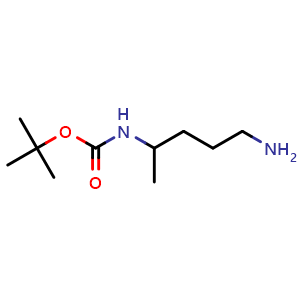 Chemical structure of N4-Boc-pentane-1,4-diamine , CAS 172833-25-9, AChemBlock Y234658
