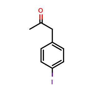 Chemical structure of 1-(4-Iodophenyl)propan-2-one , CAS 21906-36-5, AChemBlock Y234822