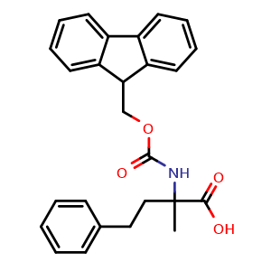 Chemical structure of Fmoc-a-methyl-DL-homophenylalanine , CAS 1693866-72-6, AChemBlock Y234828