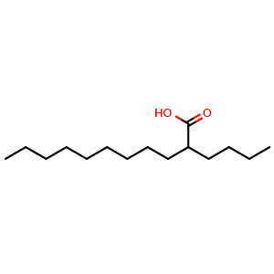 Chemical structure of 2-Butylundecanoic acid , CAS 66241-54-1, AChemBlock Y234841