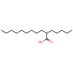 Chemical structure of 2-Pentylundecanoic acid , CAS 25354-96-5, AChemBlock Y234844