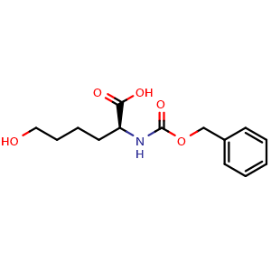 Chemical structure of N-Cbz-6-hydroxy-L-norleucine , CAS 102922-72-5, AChemBlock Y234847