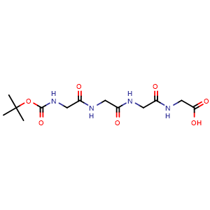 Chemical structure of Boc-Glycyl-Glycyl-Glycyl-Glycine , CAS 174308-47-5, AChemBlock Y234891