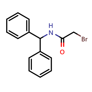 Chemical structure of N-Benzhydryl-2-bromoacetamide , CAS 119706-03-5, AChemBlock Y234912