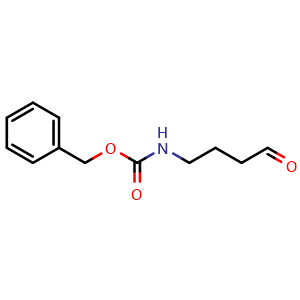 Chemical structure of Cbz-4-aminobutanal , CAS 69037-98-5, AChemBlock Y234960