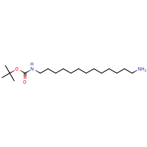 Chemical structure of N-Boc-tridecane-1,13-diamine , CAS 2381029-98-5, AChemBlock Y235051