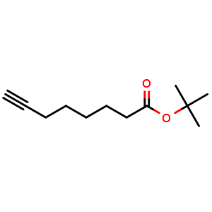 Chemical structure of 7-Octynoic acid tert-butyl ester , CAS 2440138-27-0, AChemBlock Y235065