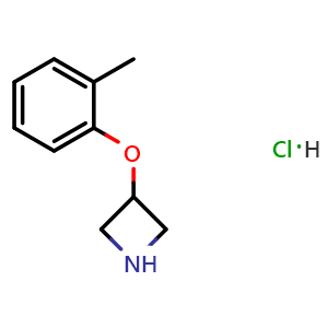 Chemical structure of 3-(2-Methylphenoxy)azetidine hydrochloride , CAS 1269054-46-7, AChemBlock Y235133