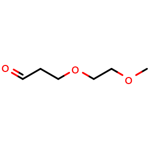 Chemical structure of 3-(2-Methoxyethoxy)propanal , CAS 53038-23-6, AChemBlock Y235173