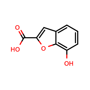 Chemical structure of 7-Hydroxy-2-benzofurancarboxylic acid , CAS 4790-80-1, AChemBlock Y235211