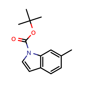 Chemical structure of 1-Boc-6-methylindole , CAS 127956-24-5, AChemBlock Y235228
