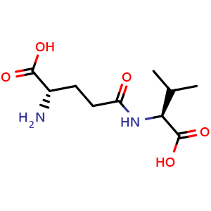 Chemical structure of 5-L-glutamyl-L-valine , CAS 2746-34-1, AChemBlock Y235241