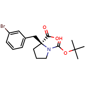N-Boc-(S)-a-(3-bromobenzyl)-proline