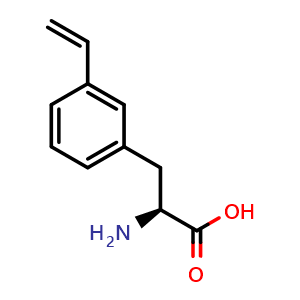 Chemical structure of 3-Ethenyl-L-phenylalanine , CAS 1213179-63-5, AChemBlock Y235274