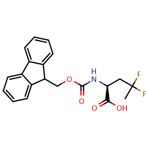 Chemical structure of N-Fmoc-4,4-difluoro-L-norvaline , CAS 1234323-60-4, AChemBlock Y235291
