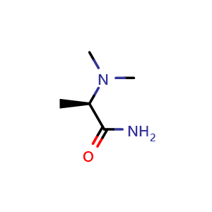 Chemical structure of (R)-2-(Dimethylamino)propanamide , CAS 126483-65-6, AChemBlock Y235437