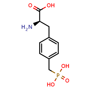 Chemical structure of 4-(Phosphonomethyl)-D-phenylalanine , CAS 142434-80-8, AChemBlock Y235481