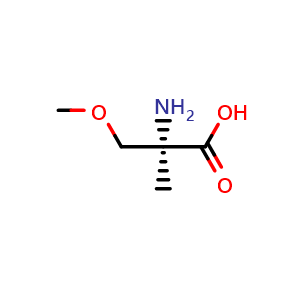 Chemical structure of O,2-Dimethyl-D-serine , CAS 1801517-95-2, AChemBlock Y235496