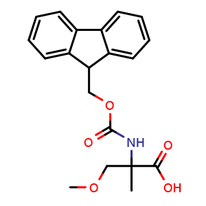 Chemical structure of N-Fmoc-O,2-dimethyl-DL-serine , CAS 1694536-15-6, AChemBlock Y235500