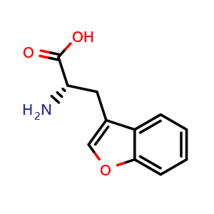 Chemical structure of 3-(Benzofuran-3-yl)-L-alanine , CAS 72120-70-8, AChemBlock Y235576