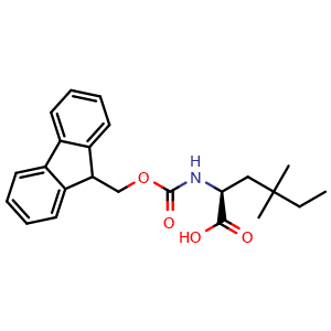 Chemical structure of N-Fmoc-4,4-dimethyl-L-norleucine , CAS 308807-06-9, AChemBlock Y235603