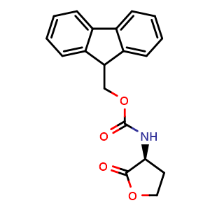 Chemical structure of Fmoc-L-homoserine lactone , CAS 116857-07-9, AChemBlock Y235659