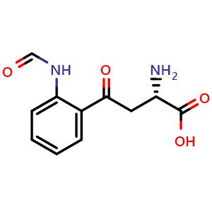 Chemical structure of (S)-a-Amino-2-(formylamino)-g-oxobenzenebutanoic acid , CAS 3978-11-8, AChemBlock Y235666