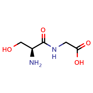 Chemical structure of L-Seryl-glycine , CAS 687-63-8, AChemBlock Y235667