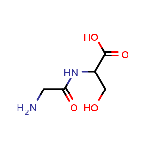 Chemical structure of Glycyl-DL-serine , CAS 687-38-7, AChemBlock Y235668