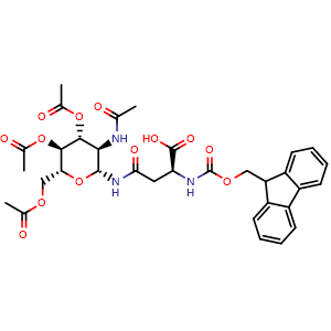 Fmoc-Asn(b-D-GlcNAc(Ac)3)-OH