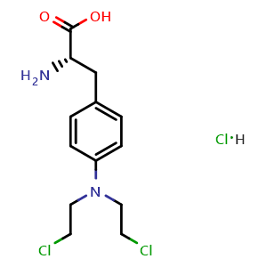 Chemical structure of Melphalan Hydrochloride , CAS 3223-07-2, AChemBlock Y235825