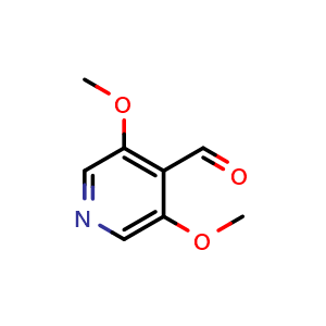 Chemical structure of 3,5-Dimethoxyisonicotinaldehyde , CAS 204862-70-4, AChemBlock Y235839