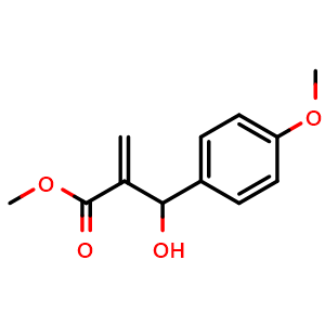 Chemical structure of Methyl 2-(hydroxy(4-methoxyphenyl)methyl)acrylate , CAS 115240-92-1, AChemBlock Y235856