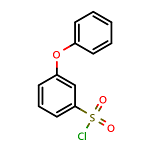Chemical structure of 3-Phenoxybenzenesulfonyl chloride , CAS 252873-46-4, AChemBlock Y235864
