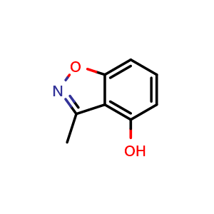 Chemical structure of 3-Methyl-benzo[d]isoxazol-4-ol , CAS 51110-58-8, AChemBlock Y235954