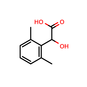 Chemical structure of 2-(2,6-Dimethylphenyl)-2-hydroxyacetic acid , CAS 99186-43-3, AChemBlock Y235966
