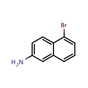 Chemical structure of 5-Bromo-2-naphthalenamine , CAS 116400-84-1, AChemBlock Y235983