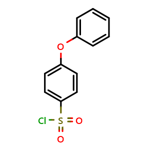 Chemical structure of 4-Phenoxybenzenesulphonyl chloride , CAS 1623-92-3, AChemBlock Y236039