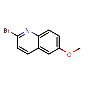 Chemical structure of 2-Bromo-6-methoxyquinoline , CAS 476161-59-8, AChemBlock Y236041